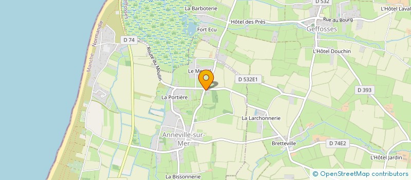 localisation de l'entreprise SCI MT2L  GOUVILLE-SUR-MER