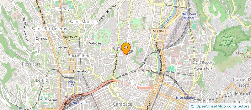 localisation de l'entreprise SCI MTAE à NICE