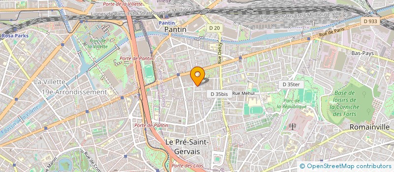 localisation de l'entreprise SCI MTB à PANTIN