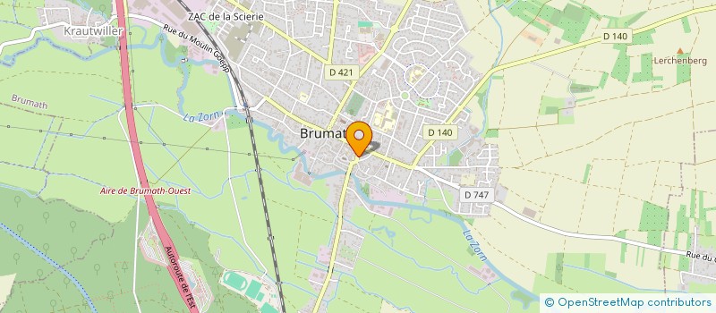 localisation de l'entreprise SCI MTC BRUMATH  BRUMATH