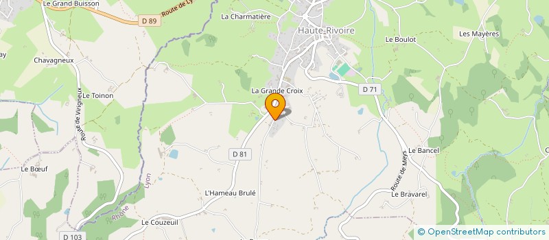 localisation de l'entreprise SCI MTC DIFFUSION  HAUTE-RIVOIRE