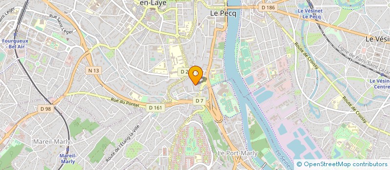 localisation de l'entreprise SCI MTCS  LE PECQ