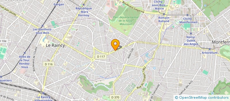 localisation de l'entreprise SCI MTDN IMMOBILIER à CLICHY-SOUS-BOIS