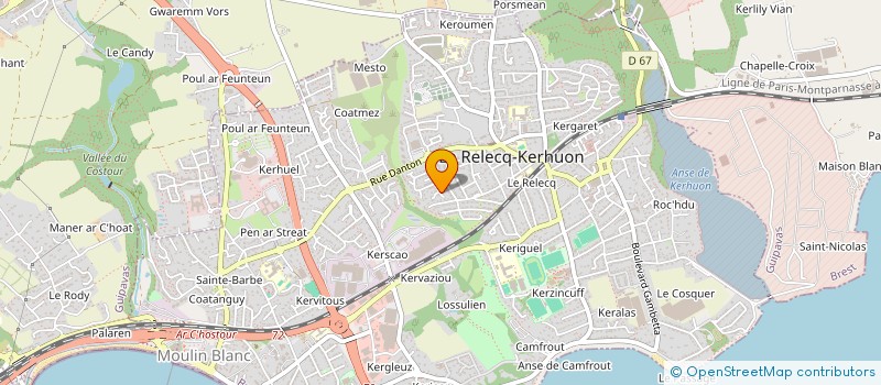 localisation de l'entreprise SCI MTGM  LE RELECQ-KERHUON