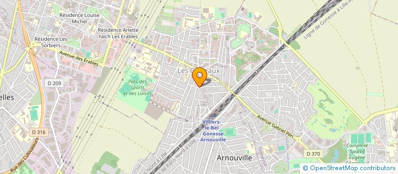 localisation de l'entreprise SCI MTH  VILLIERS-LE-BEL