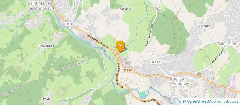 localisation de l'entreprise SCI MTI  BOULIEU LES ANNONAY