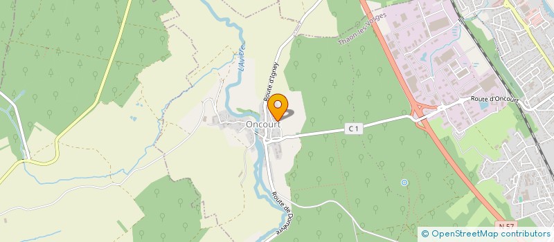 localisation de l'entreprise SCI MTJT  THAON-LES-VOSGES