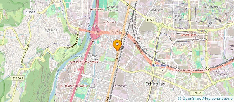 localisation de l'entreprise SCI MTK à ECHIROLLES