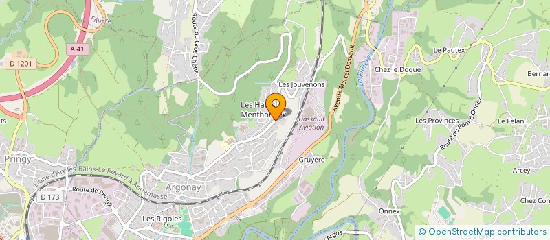 localisation de l'entreprise SCI MTM  ARGONAY