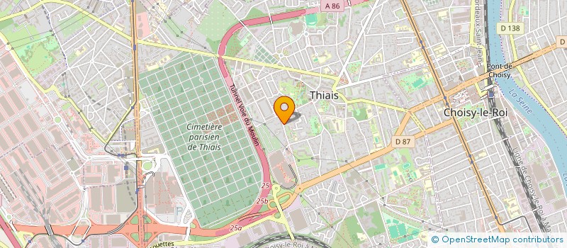 localisation de l'entreprise SCI MTM  THIAIS