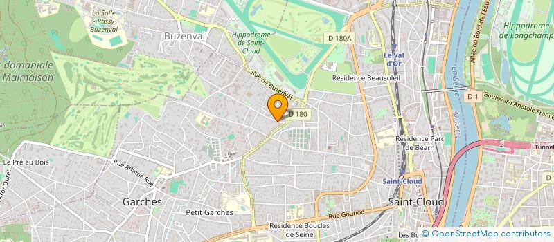 localisation de l'entreprise SCI MTM à GARCHES