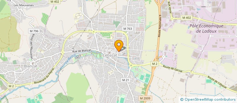 localisation de l'entreprise SCI MTNJ  CEBAZAT