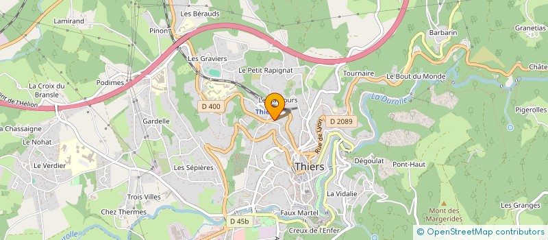 localisation de l'entreprise SCI MTP IMMOBILIER  THIERS