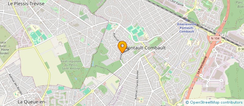 localisation de l'entreprise SCI MTR à PONTAULT-COMBAULT
