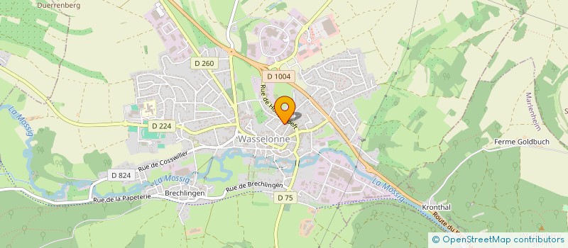 localisation de l'entreprise SCI MTS  WASSELONNE