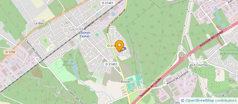 localisation de l'entreprise SCI MTSI  CESTAS