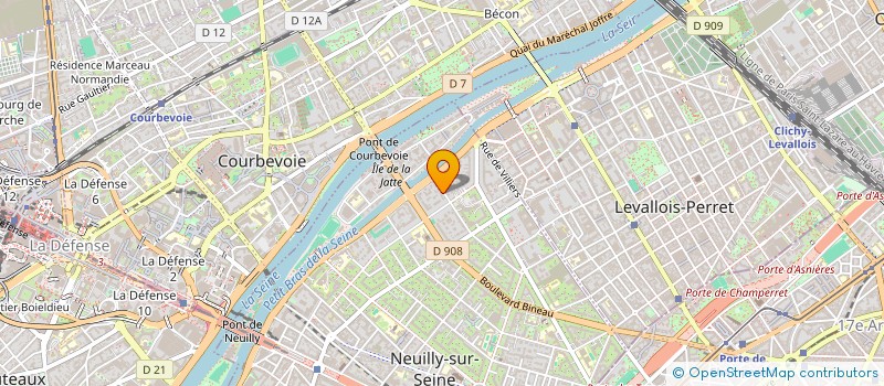 localisation de l'entreprise SCI MTZ BAGNOLET à NEUILLY-SUR-SEINE