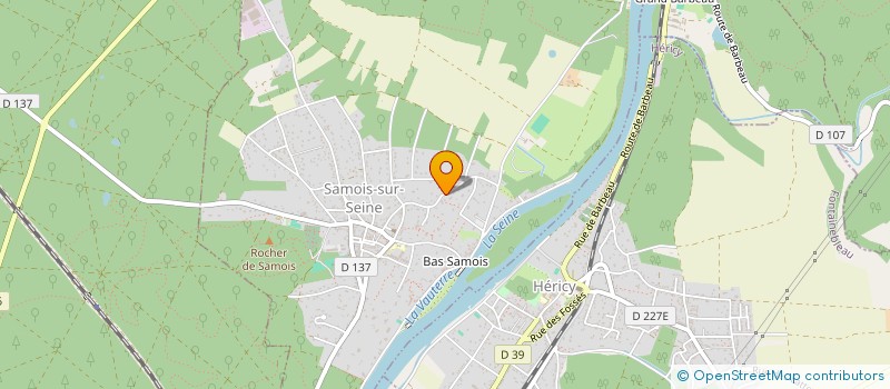 localisation de l'entreprise SCI MUAG  SAMOIS-SUR-SEINE