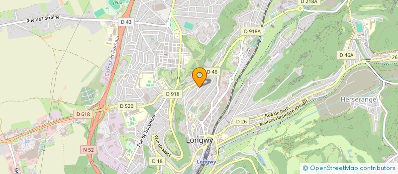 localisation de l'entreprise SCI MUEL à LONGWY