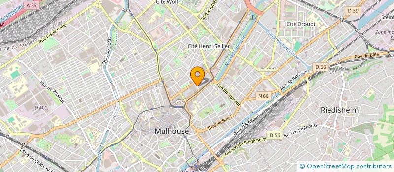 localisation de l'entreprise SCI MUELBACH à MULHOUSE
