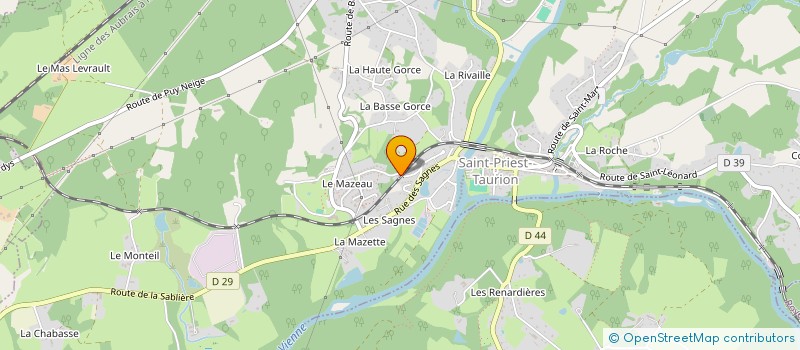 localisation de l'entreprise SCI MUETTON-PROVOST  SAINT-PRIEST-TAURION