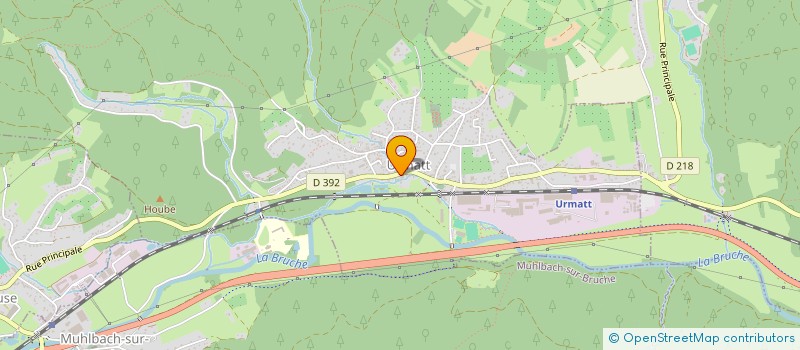 localisation de l'entreprise SCI MUHLMATT  URMATT