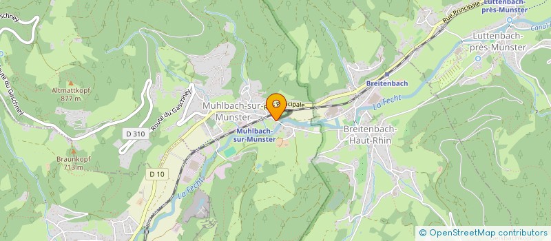 localisation de l'entreprise SCI MUHLMATTEN  MUHLBACH-SUR-MUNSTER