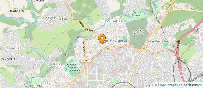 localisation de l'entreprise SCI MUJOGE à LIMOGES