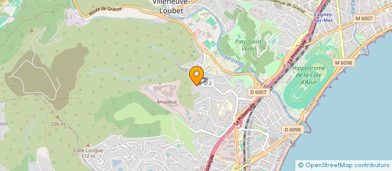 localisation de l'entreprise SCI  MUKENSA  VILLENEUVE-LOUBET