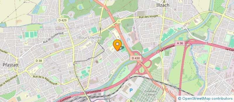 localisation de l'entreprise SCI MUKYEN  MULHOUSE