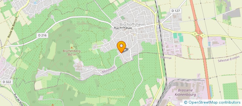 localisation de l'entreprise SCI MUL'HAIR  BISCHOFFSHEIM