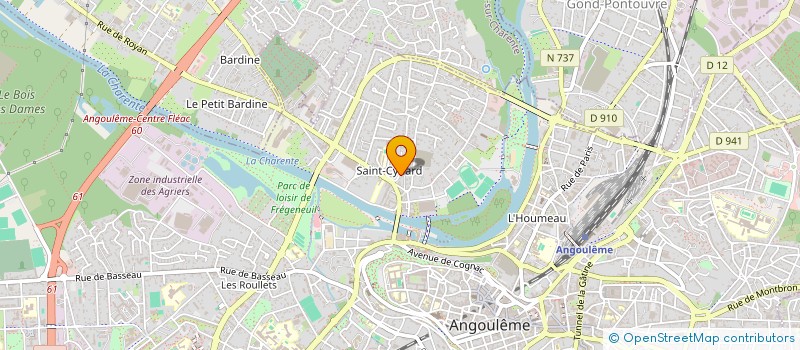 localisation de l'entreprise SCI MULAC à ANGOULEME
