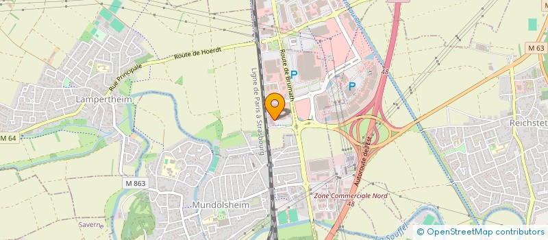 localisation de l'entreprise SCI MULENTZ  LAMPERTHEIM