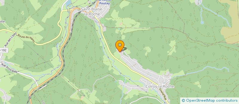 localisation de l'entreprise SCI MULHOUSE TRAITEUR  COLROY-LA-ROCHE