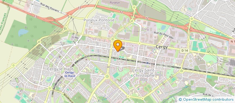 localisation de l'entreprise SCI MULLER  CERGY