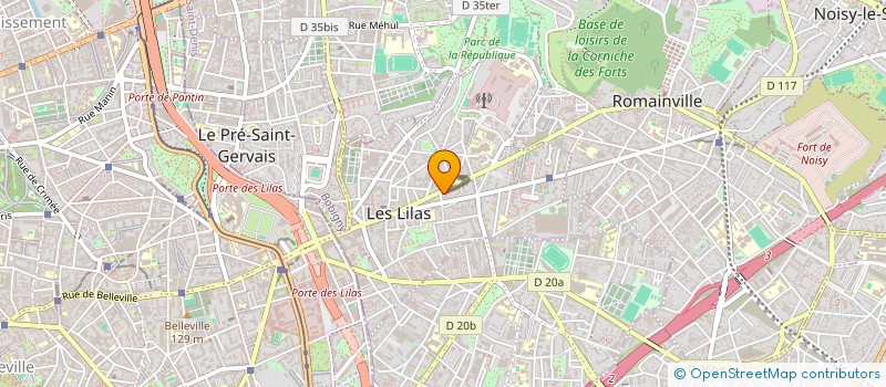 localisation de l'entreprise SCI MULOPAVIMI à LES LILAS
