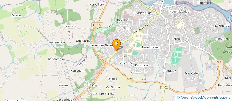 localisation de l'entreprise SCI MULSANNE  PONT-L'ABBE