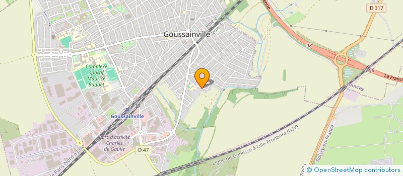 localisation de l'entreprise SCI MULTAN  GOUSSAINVILLE