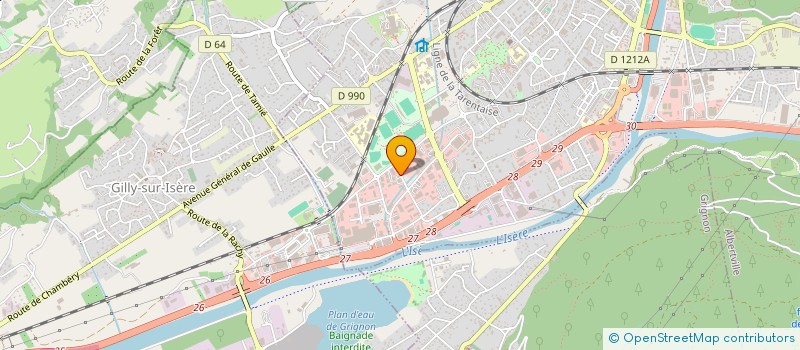 localisation de l'entreprise SCI MULTIBURO  ALBERTVILLE