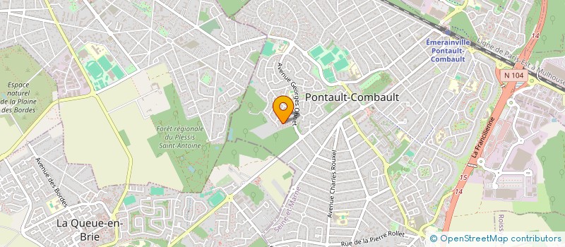 localisation de l'entreprise SCI MULTICOP HEREDIA à PONTAULT-COMBAULT