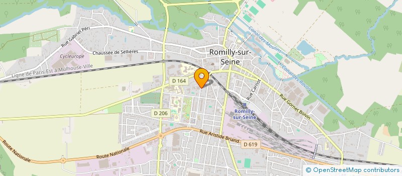 localisation de l'entreprise SCI MULTIPLEX  ROMILLY-SUR-SEINE