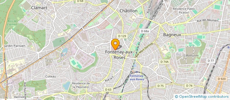 localisation de l'entreprise SCI MULTISPHERES  FONTENAY-AUX-ROSES