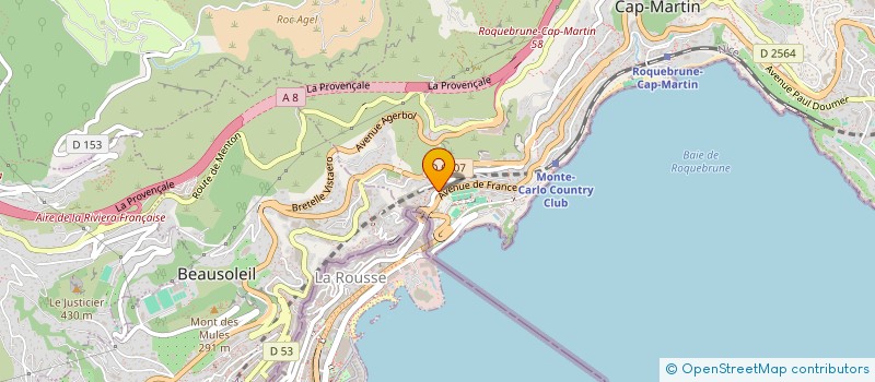 localisation de l'entreprise SCI MUM à ROQUEBRUNE-CAP-MARTIN