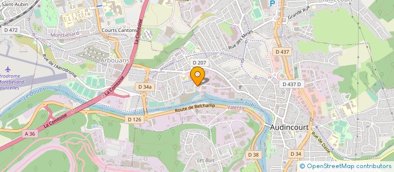 localisation de l'entreprise SCI MUMO  AUDINCOURT