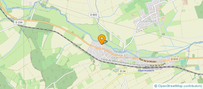 localisation de l'entreprise SCI MUNDO  OBERMODERN-ZUTZENDORF