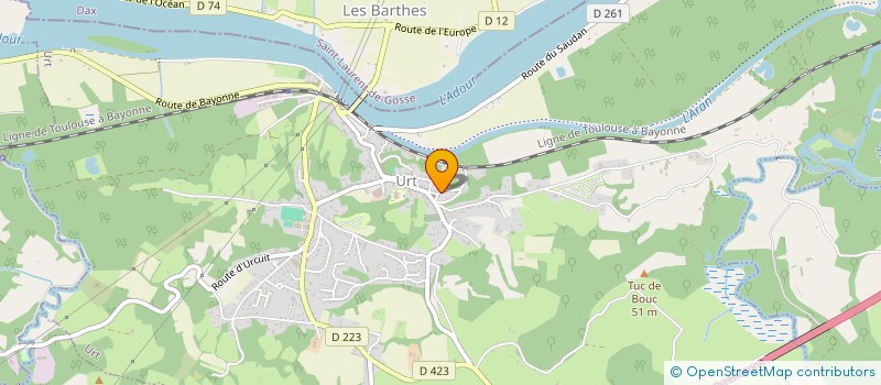 localisation de l'entreprise SCI MUNDU  URT