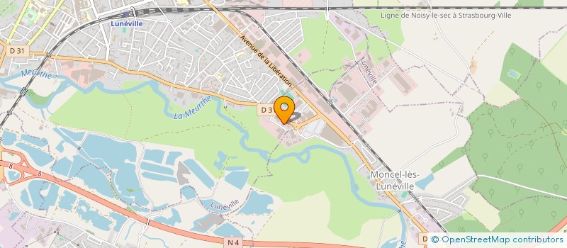 localisation de l'entreprise SCI MUNIER BIRI  LUNEVILLE