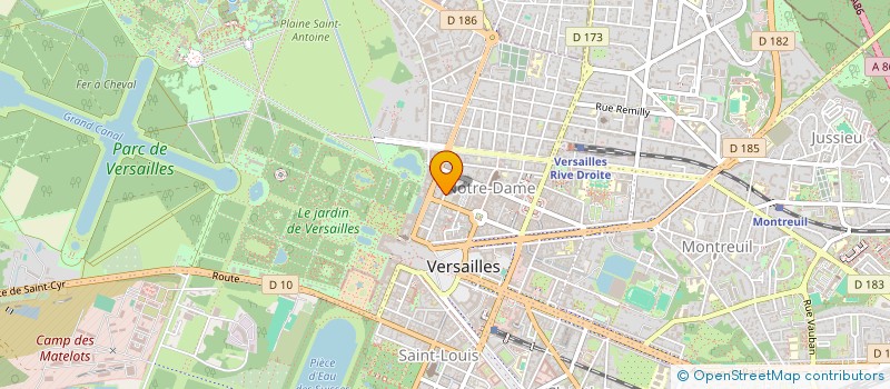 localisation de l'entreprise SCI MUNIER GRAPHIC à VERSAILLES