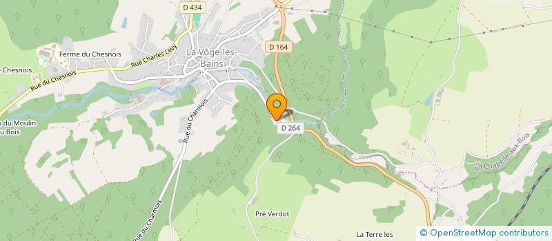 localisation de l'entreprise SCI MUNIER PERE ET FILS  LA VOGE-LES-BAINS