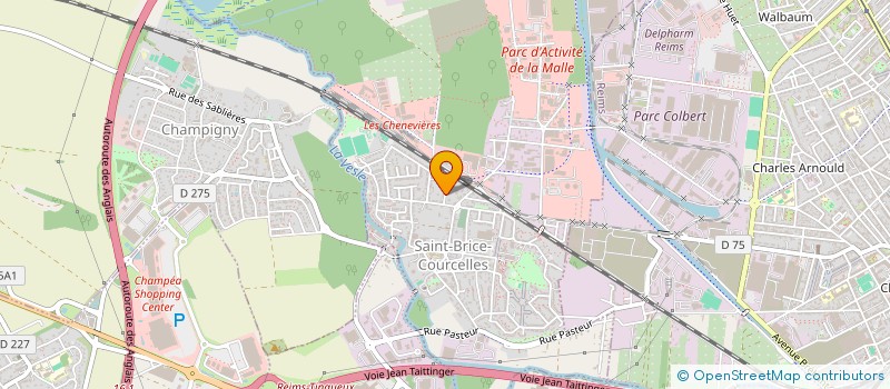 localisation de l'entreprise SCI MURANO 08  SAINT-BRICE-COURCELLES